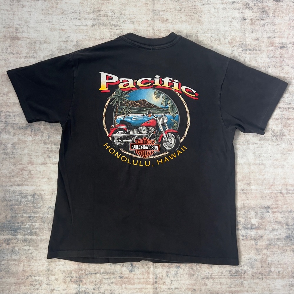 Vintage 90s Harley-Davidson Eagle Pacific Hawaii Tshirt